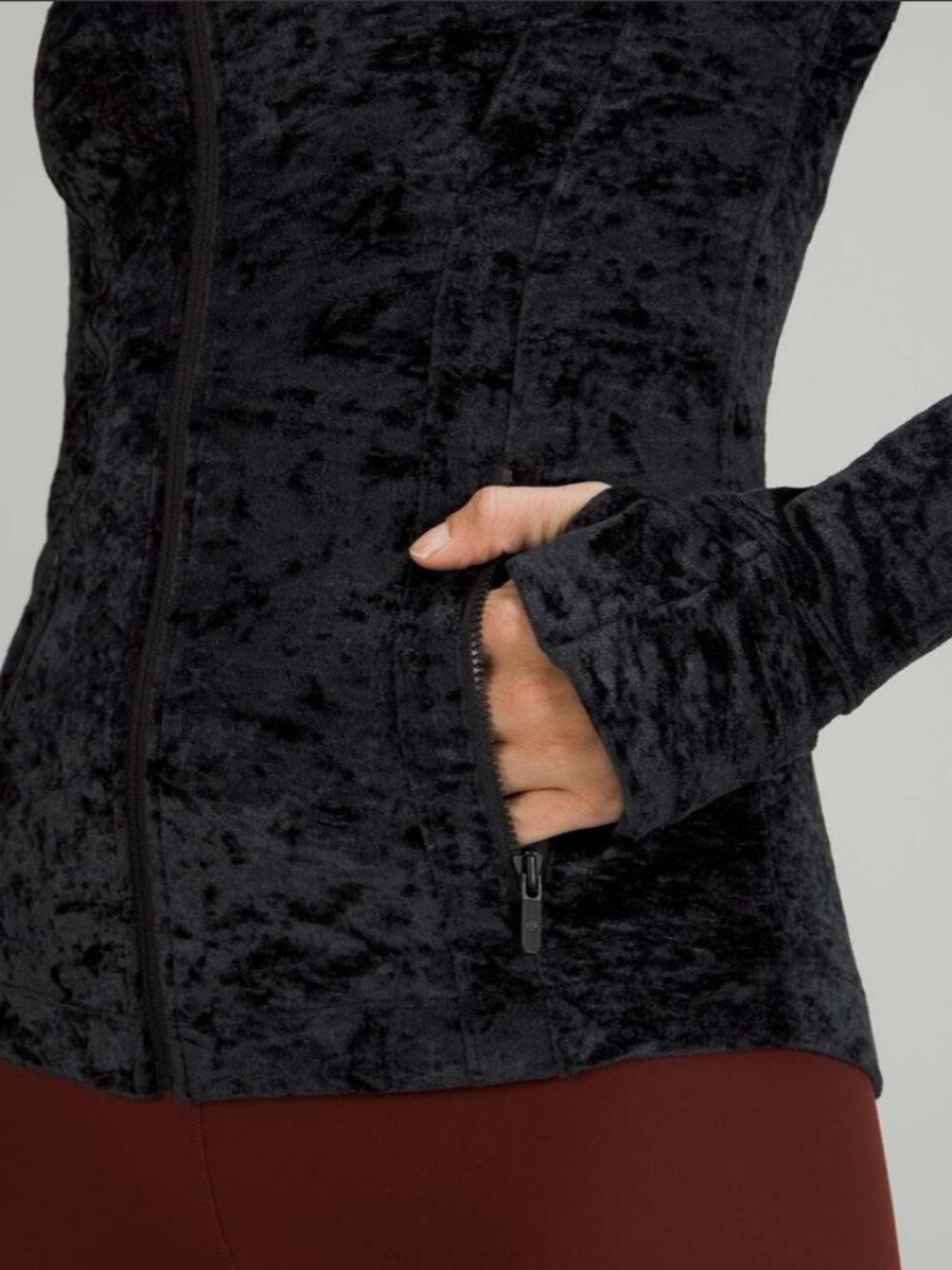 NWT Lululemon Define Jacket *Velour Black Zip Pockets Thumbholes Size 4/Small - Picture 10 of 15